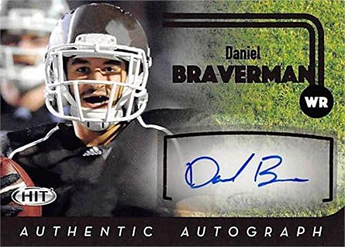 Sports Memorabilia Autograph Warehouse 270196 Daniel Braverman Autographed Football Card - Western Michigan University 2016 Sage Hit - No. A79 Rookie