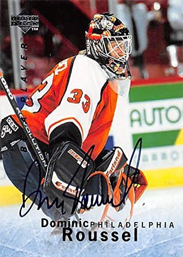 Sports Memorabilia Autograph Warehouse 249006 Dominic Roussel Autographed Hockey Card - Philadelphia Flyers 1996 Upper Deck BAP - No. S157