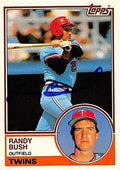 Sports Memorabilia Autograph Warehouse 245086 Randy Bush Autographed Baseball Card - Minnesota Twins 1983 Topps Traded - No. 17T