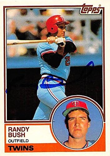 Sports Memorabilia Autograph Warehouse 245086 Randy Bush Autographed Baseball Card - Minnesota Twins 1983 Topps Traded - No. 17T