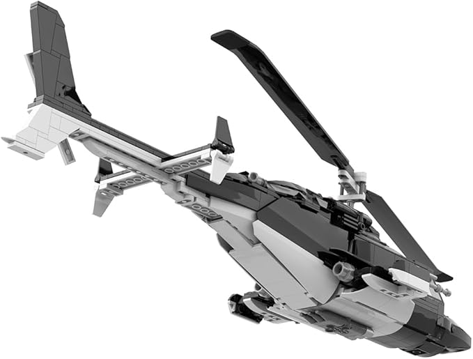MOC-149250 Air Helicopter Building Blocks Set - 1039 Piece MOC Helicopter Model DIY Creative Assembly Kit for Adults Collectible Display &amp Home Decoration