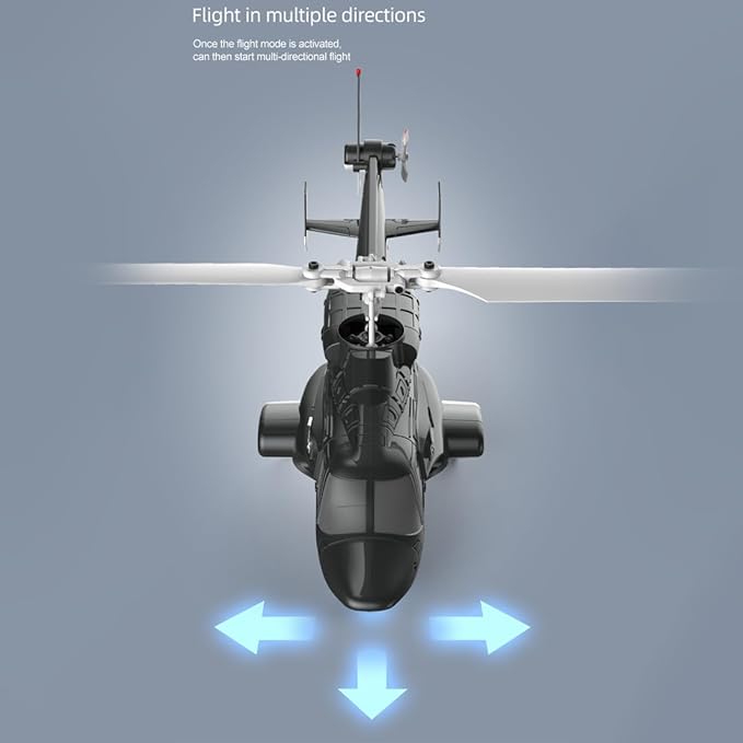 RC ERA A61 RC Helicopter with One-Key Takeoff/Landing 1/52 Scale Air-Wolf Single Rotor 2.4G 4CH Heli Aircraft Altitude Hold Optical Flow Positioning for Adults &amp Hobbyists
