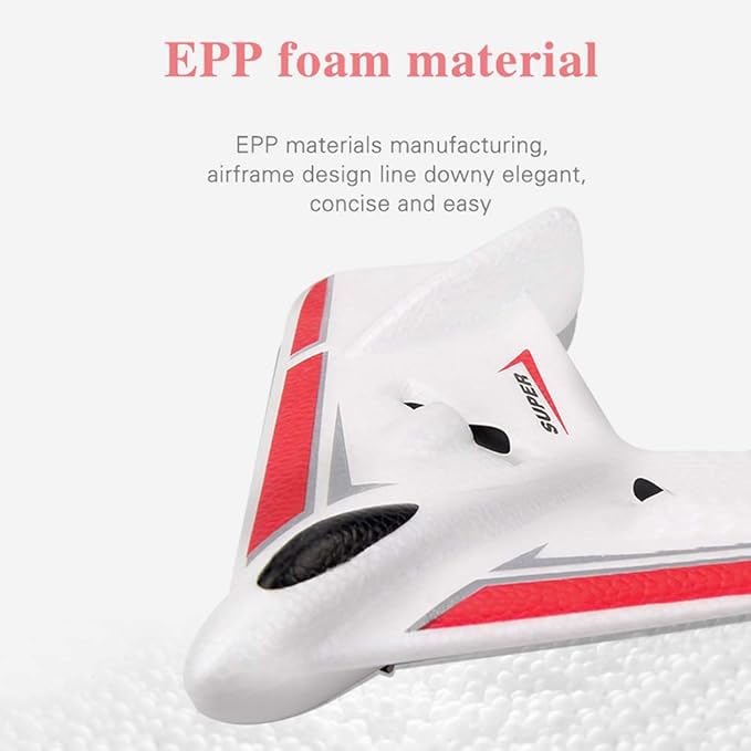 GoolRC FX601 RC Airplane 2.4Ghz 2 Channel Remote Control Plane Easy to Fly RC Aircraft for Beginners Teens and Adults
