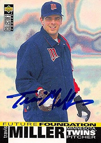 Sports Memorabilia Autograph Warehouse 246369 Travis Miller Autographed Baseball Card - Minnesota Twins 1995 Upper Deck Future Foundation - No. 44