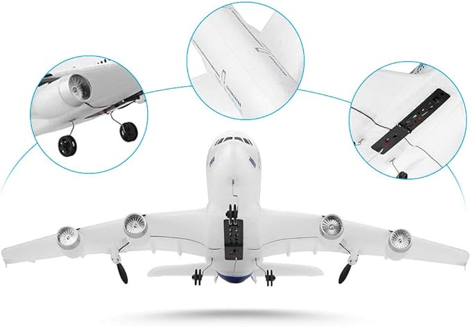 GoolRC RC Airplane WLtoys XK A120 A380 Aircar Model Plane 3CH 2.4G Remote Control Airplane EPP Fixed-Wing RC Aircraft RTF Toy for Adults