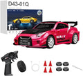 1:43 RC Drift Car 20KM/H with Gyro 2.4G 4WD Full Proportional Alloy Sport Racing Car Adjustable Speed LED Lighting for Teens &amp Adults-D43-02