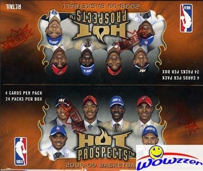 2008/09 Fleer Hot Prospects NBA Basketball HUGE Factory Sealed 24 Pack Retail Box with AUTOGRAPH or MEMORABILIA! Look for RCs &amp Autos of Russell Westbrook Kevin Love Derrick Rose &amp More! WOW
