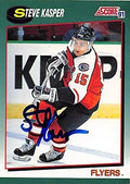 Autograph Warehouse 224147 Steve Kasper Autographed Hockey Card - Philadelphia Flyers 1991 Score - No. 24T