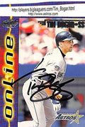 Sports Memorabilia Autograph Warehouse 248040 Tim Bogar Autographed Baseball Card - Houston Astros 1998 Pacific - No. 316