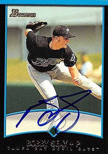 Sports Memorabilia Autograph Warehouse 247778 Bobby Seay Autographed Baseball Card - Tampa Rays 2001 Bowman - No. 439