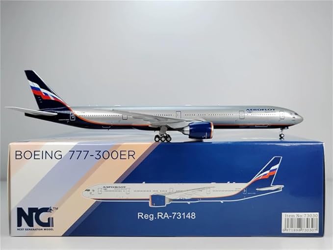 ACE HOBBY NG Models for Aeroflot for Boeing B777-300ER RA-73148 1:400 Aircraft Pre-Built Model