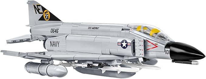 COBI Armed Forces F-4 Phantom II Aircraft Carrier Building Set 703 Pieces