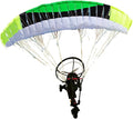 2.4G RC Paraglider with Wheeled Cart &amp 1.8m Wingspan Nylon Canopy High-Altitude Stunt Flight Paraglider 30 Mins Flight Time Ideal Gift for Outdoor Adventurer (RTF/Random Color)