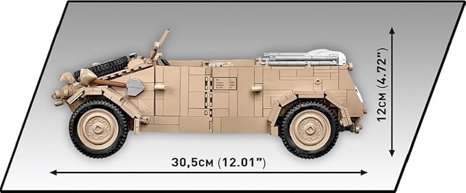 COBI Historical Collection WWII Kübelwagen (PKW Type 82) Vehicle Building Set 1326 Pieces