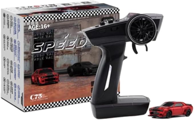 Turbo Racing RC Mini Racing Car Turbo Racing C75 2.4Ghz 1/76 Mini Electric RWD Desktop Drift Car (RTR Version)