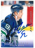 Sports Memorabilia Autograph Warehouse 66969 Jeff O Neill Autographed Hockey Card Hartford Whalers 1995 Ud Electric Ice No. 264