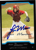 Sports Memorabilia Autograph Warehouse 244592 Lou Marson Autographed Baseball Card - Philadelphia Phillies FT 2004 Bowman First - No. BDP54 Rookie