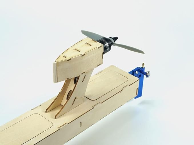 VilogaRC RC Plywood Outrigger 600mm Wooden Air Boat Model Kit to Build DIY High Speed RC Racing Boat for Adults (B088)