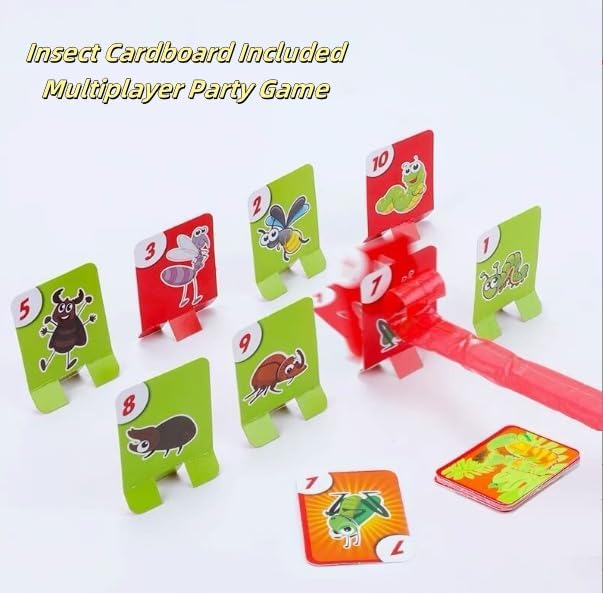 Tongue Shooting Game Frogtongue Game Frog Mask with Blow Tongue Multiplayer Party with Blow Tongue Mask and Blowing Air Insect Cardboard Included