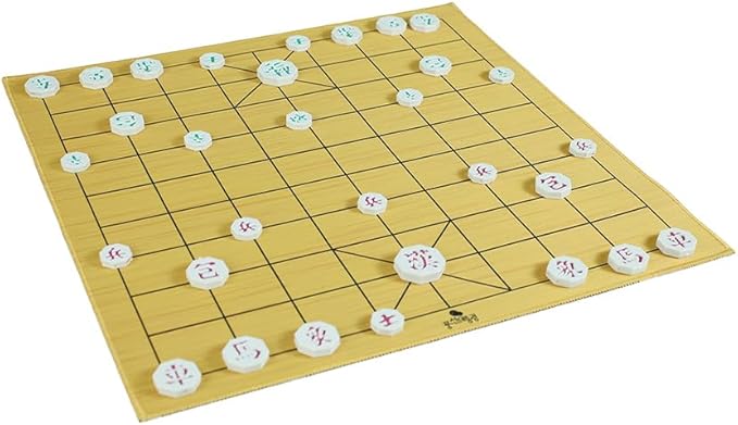 Janggi Korean Chess Stones/Chinese Chess (Xiangqi) - A Game Played by Launching Pieces Flicking Stones Board Game Travel Set