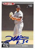 Sports Memorabilia Autograph Warehouse 247850 Jorge Sosa Autographed Baseball Card - Tampa Rays 2004 Topps Total - No. 347