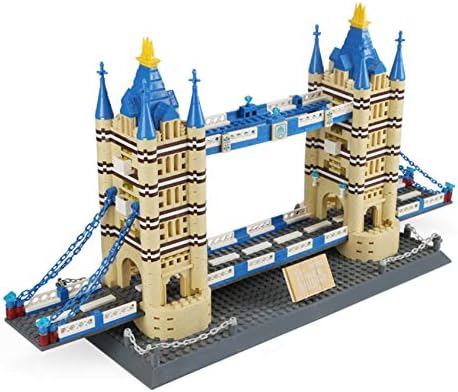 Apostrophe Games Tower Bridge Building Block Set – 1052 Pieces London Tower Bridge Model Building Blocks for Adults and Kids - Architecture Kit Famous Landmark Series