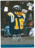 Autograph Warehouse 38812 Charlie Joiner Autographed Football Card San Diego Chargers 2000 Upper Deck NFL Legends No. 67