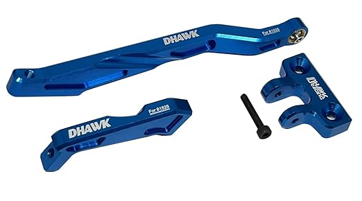 CNC Aluminum Chassis Brace Set Blue for Team Associated RC8B4 RC8B4e