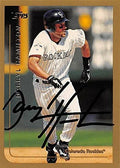 Sports Memorabilia Autograph Warehouse 343911 Darryl Hamilton Autographed Baseball Card - Colorado Rockies FT 1999 Topps No. 289