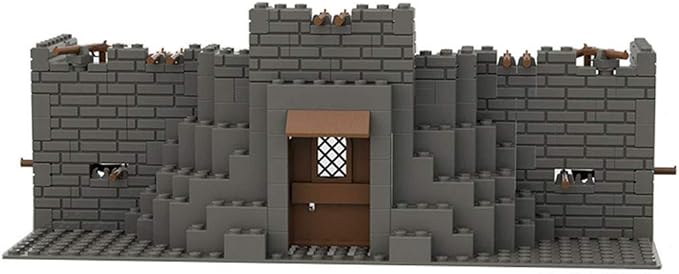 Lemess Military Fortress Building Set Military Fort Building Blocks WW2 Scene Building Blocks Set