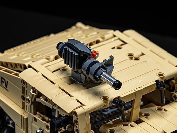 RC Off-Road Hummer Armored Technic Car Building Kit4WD Remote Control Mecanum Wheel VehicleAll-Directional Drifting RC Truck Technic Sets STEM Model for Adults &amp BoysMilitary Style