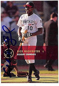 Sports Memorabilia Autograph Warehouse 244675 Rico Washington Autographed Baseball Card - Pittsburgh Pirates FT 2000 Just Minors - No. 198 Rookie
