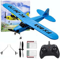 J-3 Plus RC Plane for Kids - 2CH Remote Control Airplane with Foam Body Easy Ready to Fly Outdoor Glider Toy for Boys &amp Girls Ages 8-12
