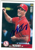 Autograph Warehouse 246035 John Mabry Autographed Baseball Card - St Louis Cardinals 1997 Upper Deck - No. 203