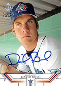 Sports Memorabilia Autograph Warehouse 302163 2002 David Bush Autographed No.15 Baseball Card - Toronto Blue Jays