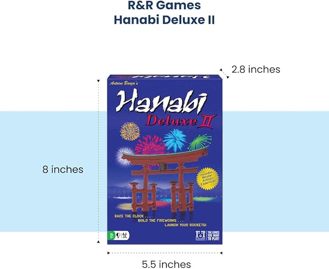 R&ampR Games Hanabi Deluxe II Strategy Game