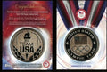 2016 Topps Team USA Olympic Commemorative Silver Medal Trading Card- Shipped in Protective case.