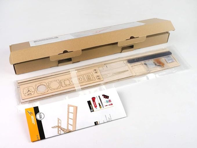 Balsa Wood Airplane R03 STICK-06 Model Aircraft 580mm Wingspan Unassembled Flying Model Aircraft to Build DIY RC Airplane Kit for Adults Beginners (KIT Only w/o Power System or Radio Control)