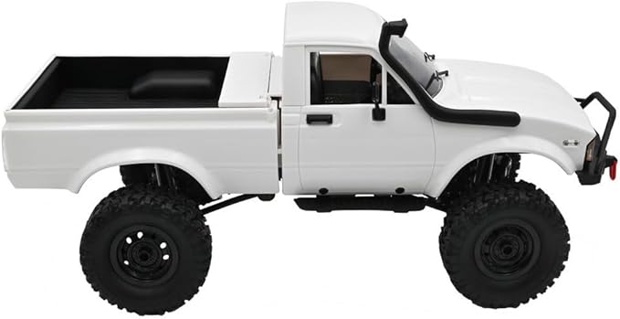 C24-1 RC Rock Crawler RC Truck 4x4 1/16 Scale RC Crawler Off Road Remote Control Pickup 2.4G All Terrain RTR with Proportional Throttle Steering Led Light Adult