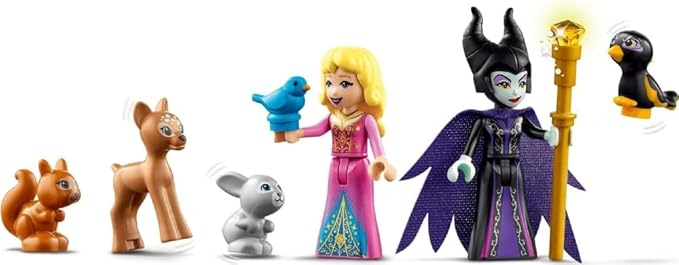 LEGO Disney Aurora’s Forest Cottage 43188 Sleeping Beauty Building Kit for Kids A Fun Holiday Present or Birthday Gift for Disney Princess Fans (300 Pieces)