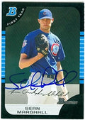 Sports Memorabilia Autograph Warehouse 245955 Sean Marshall Autographed Baseball Card - Chicago Cubs 2005 Topps Bowman - No. 192 1st Rookie