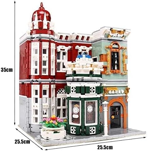 General Jim's Street View Vintage Antique Shop Modular City Building Block Set 3037 Pieces with Light Kit European Town Architecture Display Model Toys &amp Bricks | GJ ACS