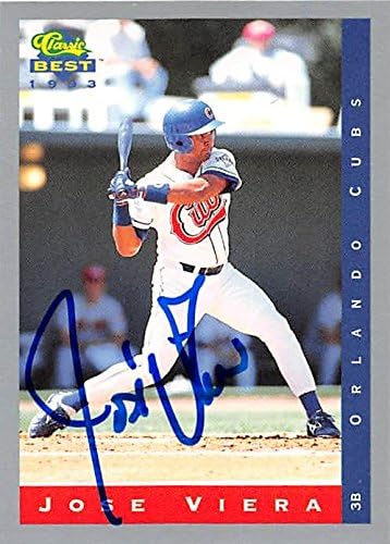 Sports Memorabilia Autograph Warehouse 248660 Jose Viera Autographed Baseball Card 1993 Best No. 31 - Chicago Orlando Cubs