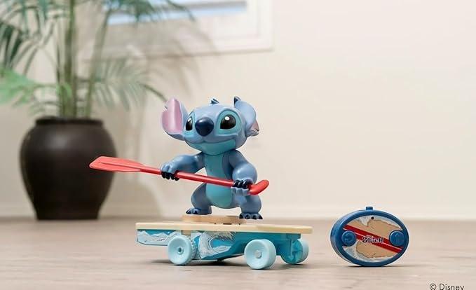 Jada Surfer Stitch RC – 10 Radio Control Toy with 360° Spin &amp Self-Righting Feature – Disney Lilo &amp Stitch – Fun Gift for Kids &amp Movie Fans – Ages 3+