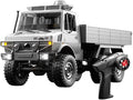 Helixsun All-Terrain Off-Road RC Transport Truck (Silver) 1/18 Scale 6WD 15KM/H Remote Control Transport Truck Vehicle Model Gift for Adults -RTR