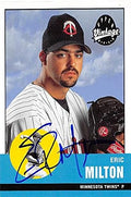 Sports Memorabilia Autograph Warehouse 269999 Eric Milton Autographed Baseball Card - Minnesota Twins FT 2001 Upper Deck Vintage - No. 130