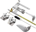RC Boat 4mm Drive Flexible Shaft Strut + 95mm Rudder + 35mm Propeller + Turn Fins Turn Tabs Kits for RC Boat Speed Mono V Oval