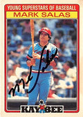 Sports Memorabilia Autograph Warehouse 247001 Mark Salas Autographed Baseball Card - Minnesota Twins 1986 Kaybee Young Superstars - No. 28
