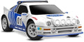 TRAXXAS MINI RALLY VXL 1:10 Scale RC Model Car Electric Blue Ford RS200 4x4 Brushless RTR with 2S LiPo/Charger