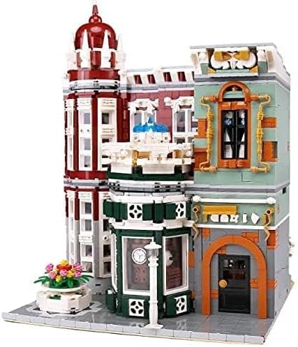 General Jim's Street View Vintage Antique Shop Modular City Building Block Set 3037 Pieces with Light Kit European Town Architecture Display Model Toys &amp Bricks | GJ ACS